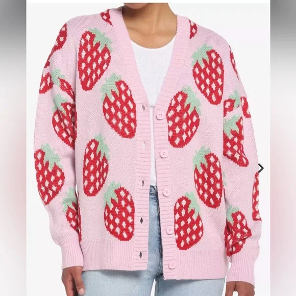 3X - Hot Topic Button-Front Cardigan - Picture 1 of 6